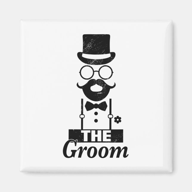 Bride Squat Groom Bachelor Party  Magnet (Front)