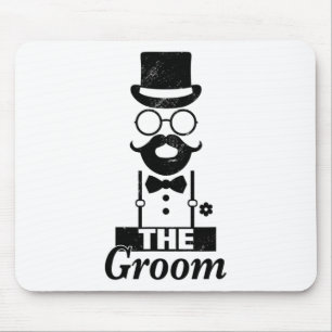 Bride Squat Groom Bachelor Party Mouse Mat