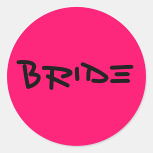 "Bride" sticker