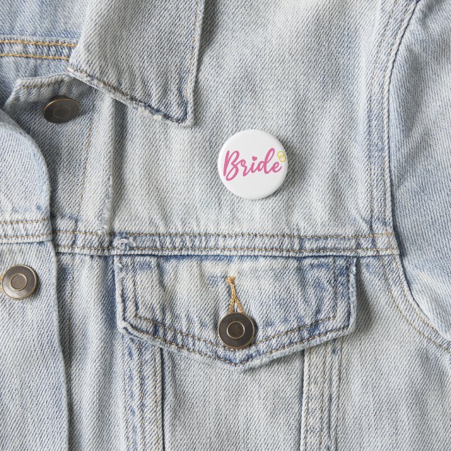 Bride T-shirt Bride To Be Bachelorette Party 3 Cm Round Badge (In Situ)