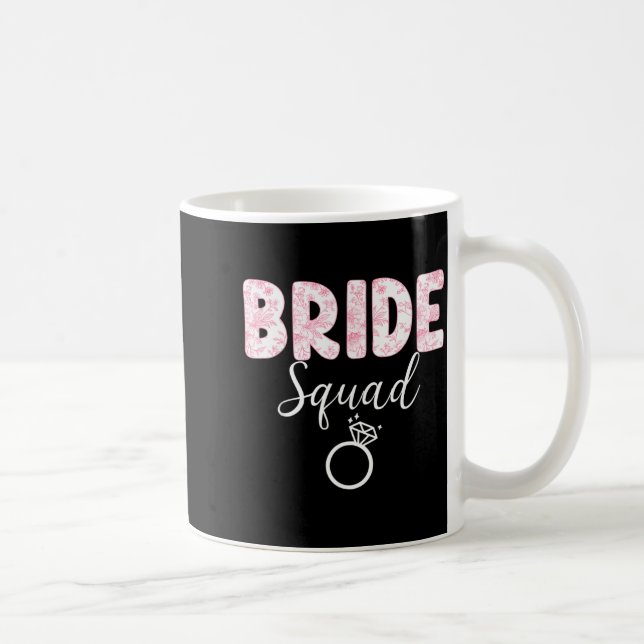 Bride Team Bachelorette Party Coquette Bow Coffee Mug (Right)
