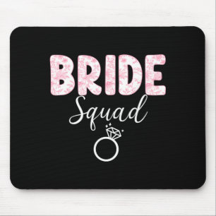 Bride Team Bachelorette Party Coquette Bow Mouse Mat