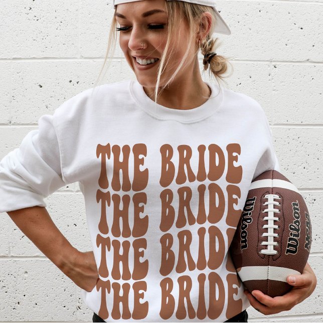 Bride Terracotta Customised Matching Bridal Party Sweatshirt (Creator Uploaded)