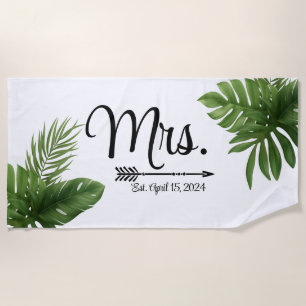 bride to be, bachelorette, personalised beach  towel