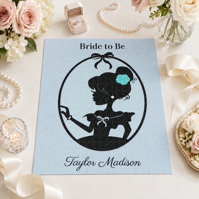 Bride to be Beautiful blue Jigsaw Puzzle (Creator Uploaded)