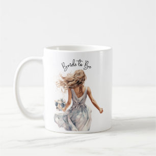 Bride To Be Beautiful Bride Watercolor Art Coffee Mug