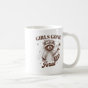 Bride To Be Bridal Bridesmaid Racoon Girls That Go Coffee Mug
