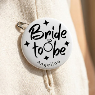 Bride to be Bridal Shower 6 Cm Round Badge