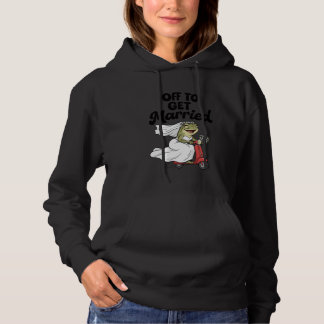 Bride to Be Bridal Shower Frog On Scooter Off to G Hoodie