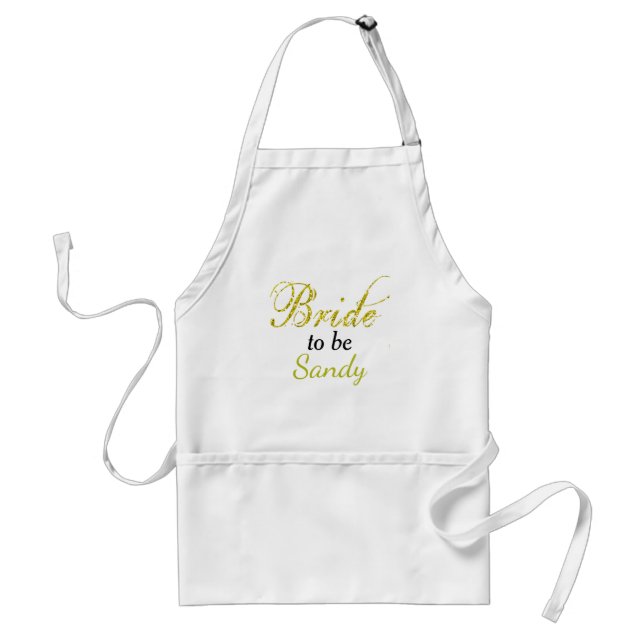 Bride to be Bridal Shower Gift Idea  Standard Apron (Front)