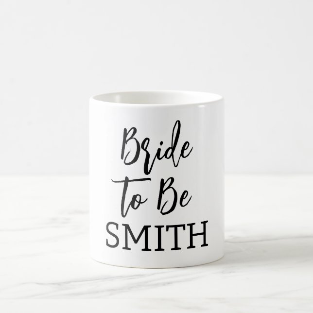Bride to Be - Custom Wedding Gift   Coffee Mug (Center)