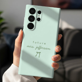 Bride To Be | Elegant Script Fiancée Future Mrs Case-Mate iPhone 14 Plus Case
