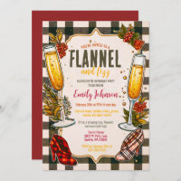 Bride-to-be Flannel and Fizz Bachelorette Party