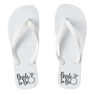 Bride to Be Flip Flops