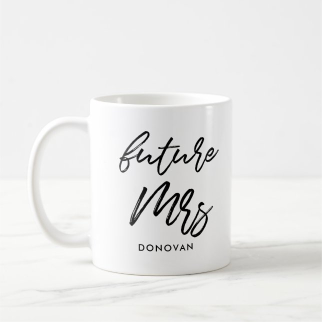 Bride to be Future Mrs Coffee Mug (Left)