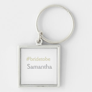 bride to be hashtag bachelorette party bridal show key ring