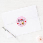 Bride to Be / HEART HAPPY BEE Classic Round Sticker (Envelope)