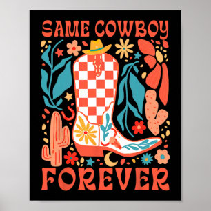 Bride To Be Howdy Western Bachelorette Same Cowboy Poster