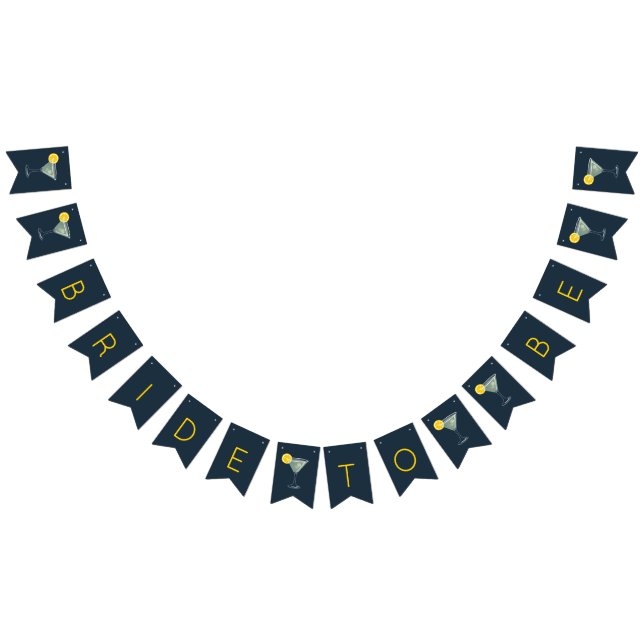 Bride to Be Margarita Cocktail Bunting Banner (All)