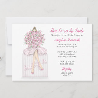 Bride-to-be On Gift Bridal Shower Invitation