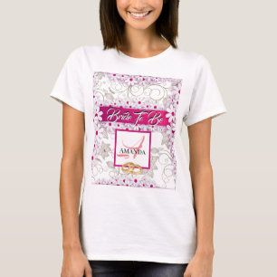 Bride To Be Personalised Monogrammed T-Shirt