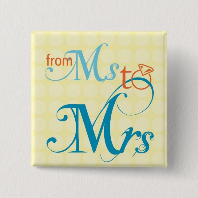 Bride-to-Be Pin (Front)