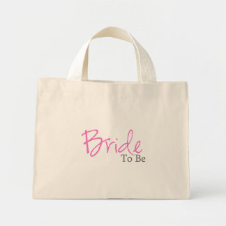 Bride To Be (Pink Script) Mini Tote Bag