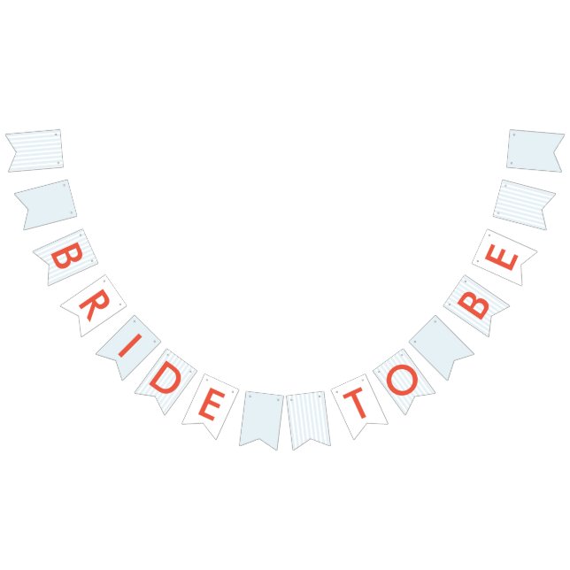 Bride To Be Retro Bachelorette Bunting (All)