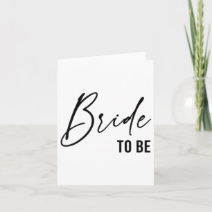Bride To Be, Wedding Bridal Bachelorette Party _1 Card