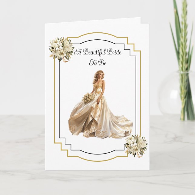Bride To Be Wedding Card (Front)