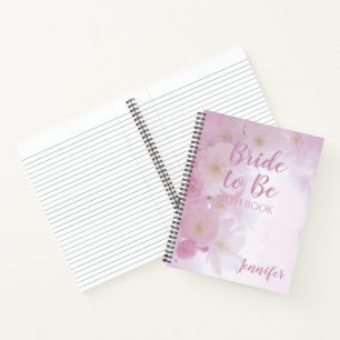 Bride to Be Wedding Personalised Spiral Notebook