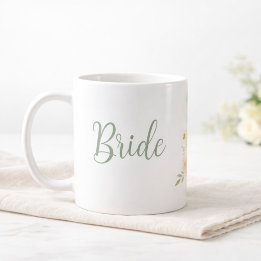 Bride to Be Wildflower Garden Personalized  Coffee Mug
