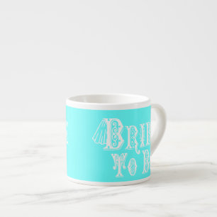 Bride To Be With Veil, Fancy White Type Espresso Cup