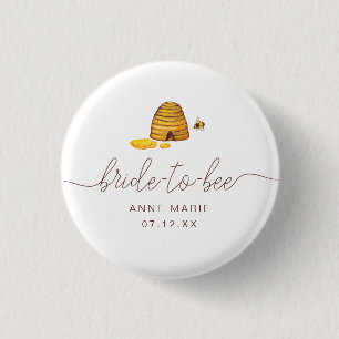 Bride to Bee 3 Cm Round Badge