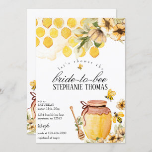 Bride to Bee Baby Shower Invitation