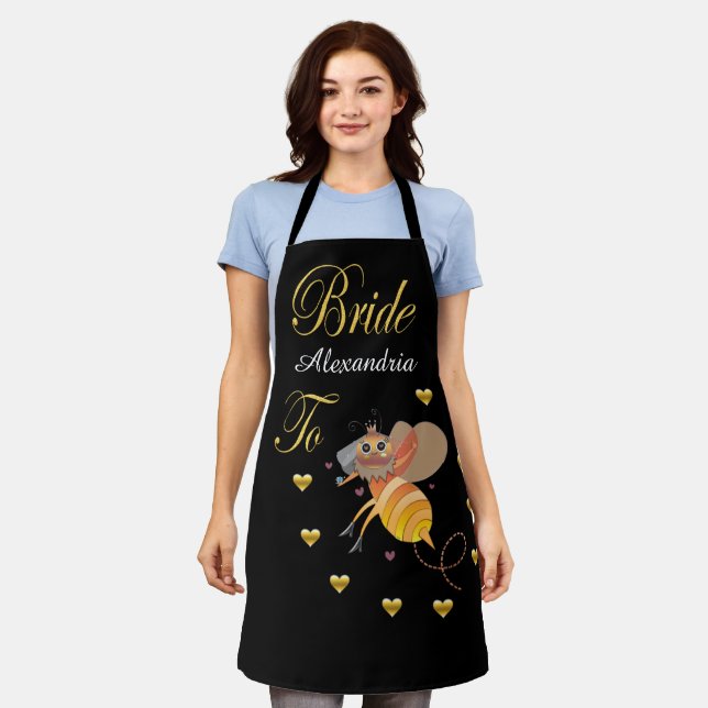 Bride To Bee Bridal Personalise Apron (Worn)