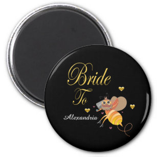 Bride To Bee Bridal Personalise Magnet