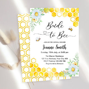Bride to bee bridal shower invitation