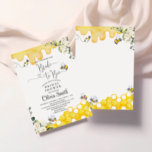 Bride to Bee Bridal Shower Invitation