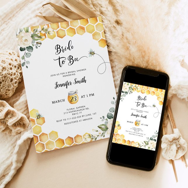 Bride to bee bridal shower invitation (Creator Uploaded)