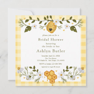 Bride to Bee Bridal Shower Invitation