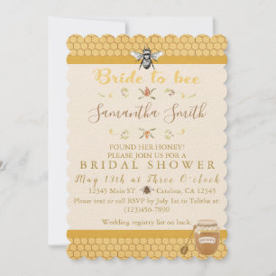 Bride To Bee Bridal Shower Invitations