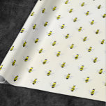Bride To Bee Bridal Shower Wrapping Paper<br><div class="desc">Bride to bee! Bridal shower with yellow watercolor background</div>