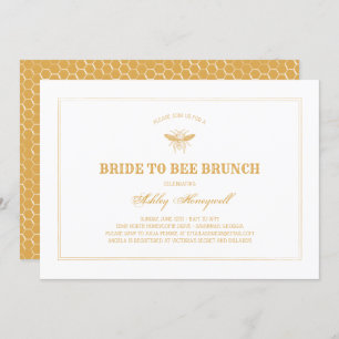 Bride to Bee Brunch Invitation