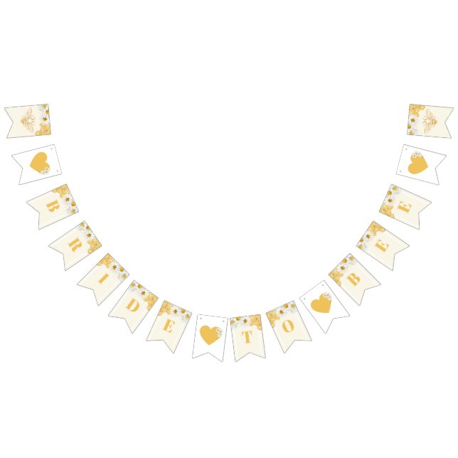 Bride To Bee Bumblebee Honey Sweety Bridal Shower Bunting (All)