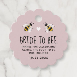 Bride to Bee Honey Shower Favour Tag