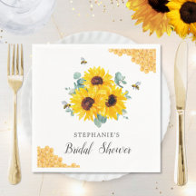 Bride To Bee Honeycomb Sunflower Bridal Shower