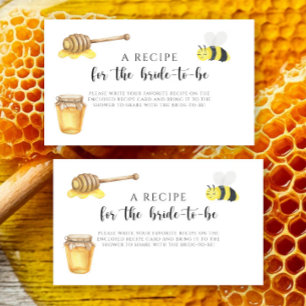 Bride to Bee - Recipe for the bride to be Enclosure Card