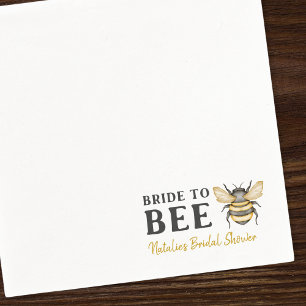 Bride to Bee Sweet Watercolor Bridal Shower Napkin