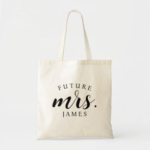 Bride-to-Be's Personalized Future Mrs. Tote Bag